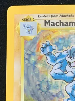 1st Edition! 1999 Pokemon MACHAMP #8/102 Base Set Holo Rare WOTC MP/HP - Image 4