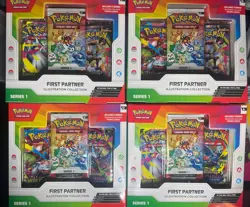 Pokemon Tcg First Partner Illustration Collection Series 1 (Lot of 4) Sealed - Image 1