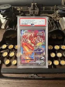 Pokemon Blaziken VMAX Alternate Art Secret Rare Full Art Rapid Strike Holo PSA 6 - Image 1