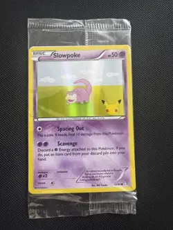 Pokemon Promo XY Generations 20th Anniversary Slowpoke #32/83 Holo Card Sealed - Image 1