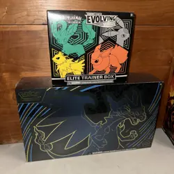 Hot Lot Pokemon Evolving Skies ETB And Mega Charizard EX Upc New Factory Sealed - Image 1