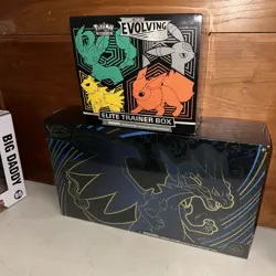 Hot Lot Pokemon Evolving Skies ETB And Mega Charizard EX Upc New Factory Sealed - Image 2