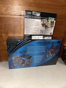 Hot Lot Pokemon Evolving Skies ETB And Mega Charizard EX Upc New Factory Sealed - Image 4