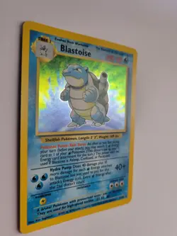 Blastoise Base Set Holo 2/102 LP – Clean Front, Light Warp, Vintage Pokemon - Image 2