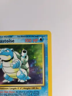 Blastoise Base Set Holo 2/102 LP – Clean Front, Light Warp, Vintage Pokemon - Image 4