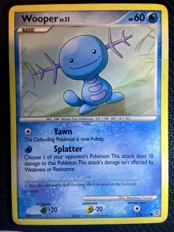 Wooper 118/132 Secret Wonders Pokemon English Non Holo 2007 - Image 1