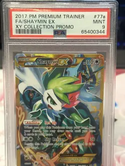 2017 Pokemon Premium Trainer Shaymin EX 77a/108 XY Collec. Promo PSA 9 - Image 2