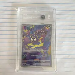 Pokemon Gastly 177/162 SV05: Temporal Forces TAG 9 Illustration Rare Holo - Image 1