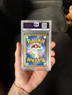 Pokemon Japanese Houndoom 071/092 w/ Swirl PSA 8 Town on No Map Holo - Image 2