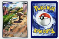 PALDEAN WOOPER PHANTASMAL FLAMES 102/094 NM ILLUSTRATION RARE POKEMON - Image 1