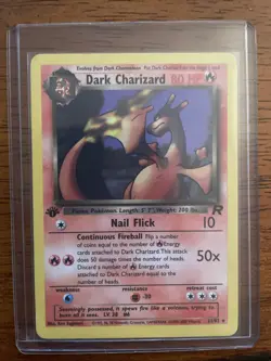 Pokemon Dark Charizard TCG 21/82 Non-Holo Rare 1st Edition - Image 1