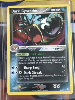 Pokemon TCG Dark Gyarados EX Team Rocket Returns 36/109 Regular Uncommon - Image 1