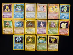 Carte Pokemon Set Base Holo COMPLETO ITALIANO Unlimited Wizards Carte Vintage - Image 1