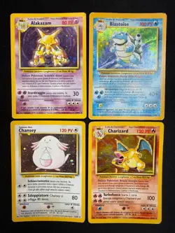Carte Pokemon Set Base Holo COMPLETO ITALIANO Unlimited Wizards Carte Vintage - Image 3