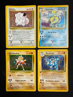 Carte Pokemon Set Base Holo COMPLETO ITALIANO Unlimited Wizards Carte Vintage - Image 5