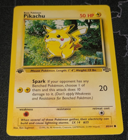 Pokemon TCG 1st Edition Pikachu 60/64 Jungle Regular Common - Image 3