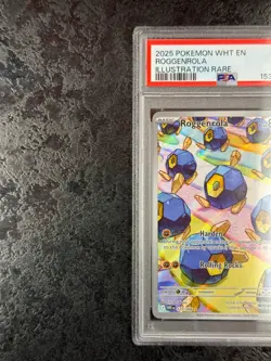 2025 POKEMON WHITE FLARE EN ROGGENROLA ILLUSTRATION RARE #127 MINT 💎 PSA 9 - Image 3