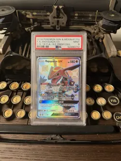 Pokemon Rayquaza GX Alternate Art Promo Full Art Holo PSA 9 177A/168 - Image 1