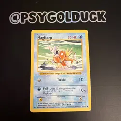 Pokemon TCG Magikarp Base Set 35/102 Regular Shadowless Uncommon A40 - Image 1