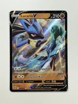 Pokemon TCG Lucario V Sword & Shield - Astral Radiance 078/189 Holo Ultra Rare - Image 1