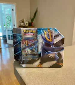 Pokemon TCG empoleon V Strikers Tin Sealed Pack 820650809552 - Image 1