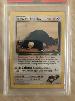 2000 Pokemon Gym Heroes Rocket's Snorlax PSA 6 EX-MT No. 33/132 #33 - Image 2