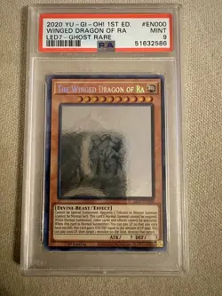YUGIOH - The Winged Dragon Of RA - LED7-EN000 - Ghost Rare - 1st Edition - PSA 9 - Image 2