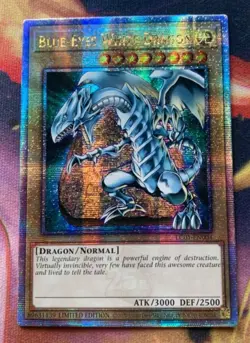 Blue Eyes White Dragon Quarter Century Rare Yugioh Card LC01-EN004 - Image 1