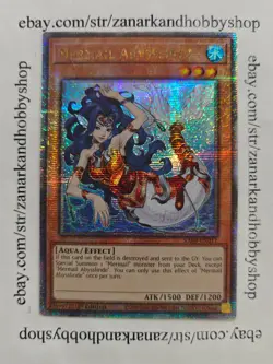 YuGiOh Mermail Abysslinde RA04-EN011 Quarter Century Secret Rare - Image 1