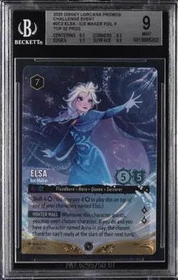 2025 DISNEY LORCANA PROMOS #2C2 ELSA - ICE MAKER FOIL P BGS 9 - Image 1