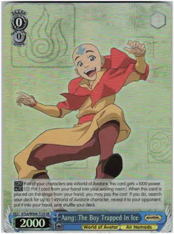 Aang: The Boy Trapped In Ice (SR) Super Rare Avatar: The Last Airbender ATLA/WX0 - Image 1