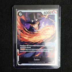 One Piece: English 6 Cost Black 2K Blocker "Sabo" PRB02-014 Foil SR 2000 Counter - Image 1