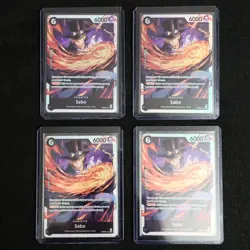 One Piece: English 6 Cost Black 2K Blocker "Sabo" PRB02-014 Foil SR 2000 Counter - Image 4