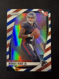 2024 Panini Prizm Red White Blue Rookie Michael Penix Jr. #378 - Image 1