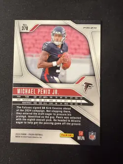 2024 Panini Prizm Red White Blue Rookie Michael Penix Jr. #378 - Image 2