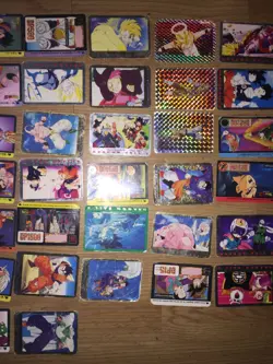 Lot 40 cartes DBZ Dragon Ball Z Japan Francaise vintage Bandai trading cardz - Image 3