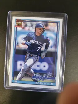 2026 Topps Series 1 - 1991 Topps Baseball Bobby Witt Jr. #T91-3 The Real One /91 - Image 1