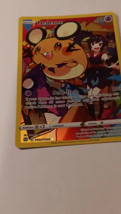Pokemon TCG Dedenne TG07/TG30 Brilliant Stars Trainer Gallery Ultra Rare Holo - Image 1