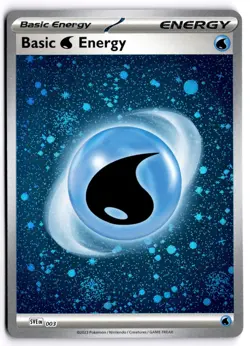 Pokemon TCG Basic Water Energy 003 (Cosmos Holo) Scarlet & Violet 151 NM/M - Image 1