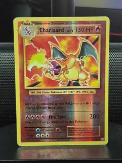 Pokemon TCG XY Evolutions Charizard 11/108 Reverse Holo Rare (Moderate Play) - Image 1
