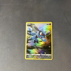 Pokemon Crown Zenith Galarian Gallery Riolu GG26/GG70 Full Art Holo, NM - Image 1