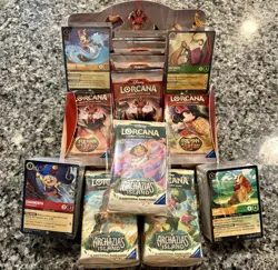 Disney Lorcana bulk Lot. 200+ Cards, Foils Included C-L. NM. Read Description. - Image 1