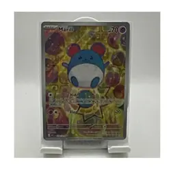Pokemon Marill 232/165 151 Full Art Holo Basic Card 70 HP Single EN - Image 1