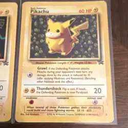 Pokemon TCG Wizards 2 Card Lot - Pikachu Promo/Base Set 1999 - Image 3