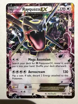 Rayquaza EX XY69 XY Promo Holo Basic 170 HP Dragon Pokemon Card - Image 1