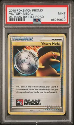 Pokemon card PSA 9 Victory Medal 2010 Winner Promo Battle Road Autumn - Image 1