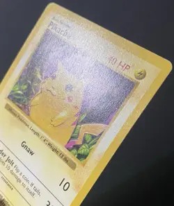 Pikachu (Red Cheeks) 058/102 Base Set (Shadowless) Regular - Pokemon Card - Image 3