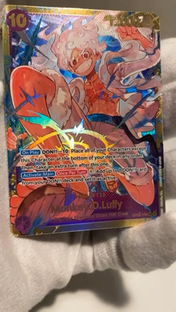 One Piece Card Game Monkey D Luffy OP05-119 SEC Awakening Of The New Era English - Image 2
