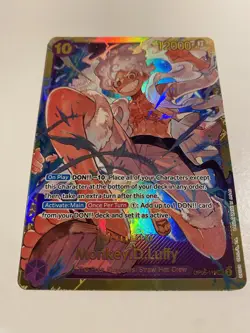One Piece Card Game Monkey D Luffy OP05-119 SEC Awakening Of The New Era English - Image 3
