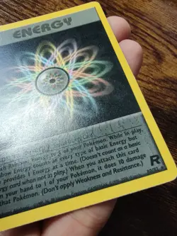 Rainbow Energy 80/82 Team Rocket Non Holo Pokemon Card (INK ERROR) - Image 2